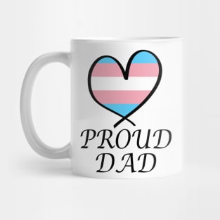 Proud Dad LGBT Gay Pride Month Transgender Flag Mug